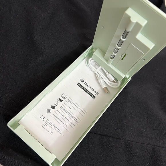 Tech Candy UV Light Phone Sanitizer Box, Mint Green, Sanitize Smartphone - Picture 2 of 2